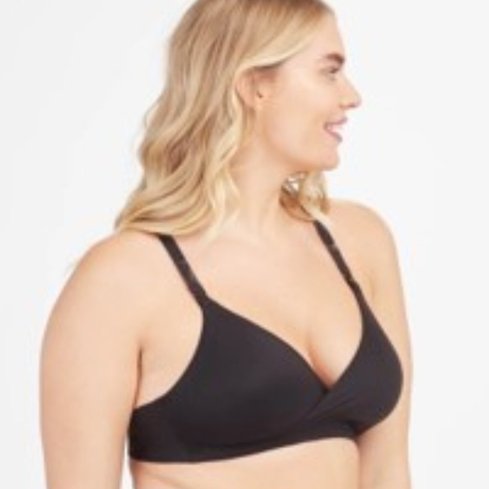 SPANX Bra-llelujah! Mama Nursing Racerback Wrap Bra Very Black Various Sizes NWT
